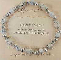 Big Book Bracelet (Natural Stone Beads)