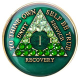 Transition Crystallized Tri Green