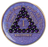 Crystallized Glitter Tri-plate Purple - Purple Velvet