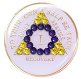 Crystallized Tri-plate White Intersex Flag