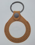 Key Chain Medallion Holder Tan