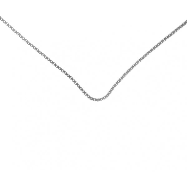 18" Medium Box Chain, Sterling Silver