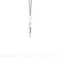 Alcoholics Anonymous (AA) Symbol Pendant in a Circle of Purple Crystals – CHAIN IS NOT INCLUDED AND SOLD SEPARATELY