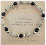 Big Book Bracelet (Natural Stone Beads)