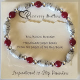 Big Book Bracelet (Natural Stone Beads)