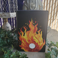 Flame Double Book Cover with Coin Holder for Big Book and 12n12
