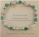 Big Book Bracelet (Natural Stone Beads)