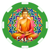 Calm, Let Go, Find Peace, Poker Chip