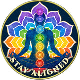 "Stay Aligned, Clear Mind, Strong Body, Free Spirit" Medallion
