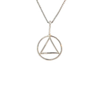 Sterling Silver Simple Wire Pendant CHAIN NOT INCLUDED AND SOLD SEPARATELY