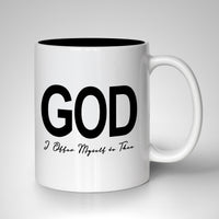 GOD, I Offer Myself To Thee mug