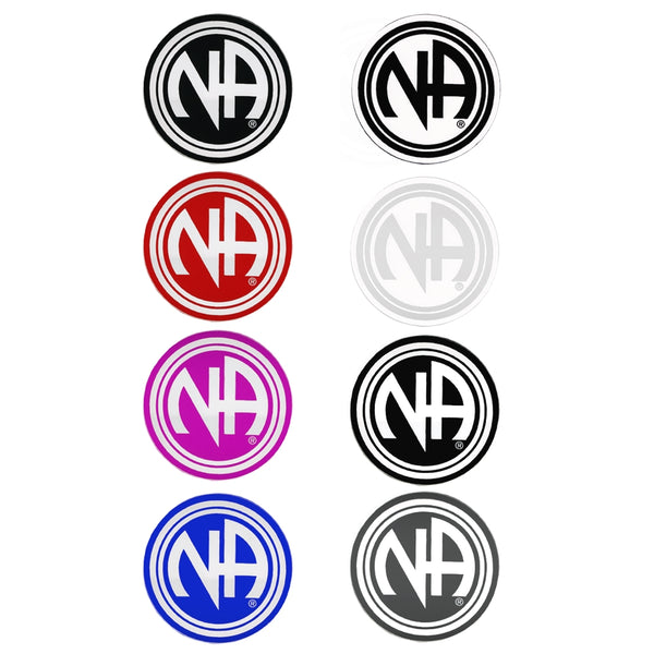 Set of 7 3" RS7 Round ;Narcotics Anonymous Initial Recovery Stickers, All 7 Different Colors