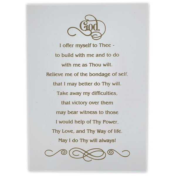 3rd Step Prayer Plaque Recovery Mint