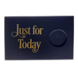 Wooden Plaque Medallion Holder Just For Today Black, Horizontal