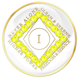 White CLEAN Time Tri-Plate with NEON YELLOW