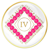 White CLEAN Time Tri-Plate with NEON PINK