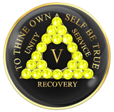 Crystallized Tri-Plate Black with NEON YELLOW