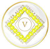 White CLEAN Time Tri-Plate with NEON YELLOW