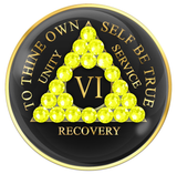 Crystallized Tri-Plate Black with NEON YELLOW