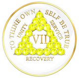 Crystallized Tri-plate White with NEON YELLOW
