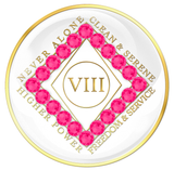 White CLEAN Time Tri-Plate with NEON PINK