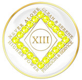 White CLEAN Time Tri-Plate with NEON YELLOW