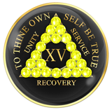 Crystallized Tri-Plate Black with NEON YELLOW