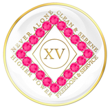 White CLEAN Time Tri-Plate with NEON PINK