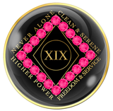 CLEAN Time Tri-Plate Black with NEON PINK