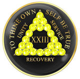 Crystallized Tri-Plate Black with NEON YELLOW