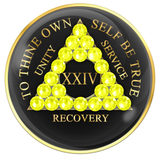 Crystallized Tri-Plate Black with NEON YELLOW