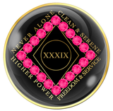 CLEAN Time Tri-Plate Black with NEON PINK