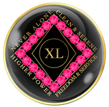 CLEAN Time Tri-Plate Black with NEON PINK