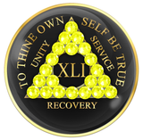 Crystallized Tri-Plate Black with NEON YELLOW
