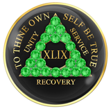 Crystallized Tri-Plate Black with NEON GREEN