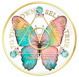 AA Butterfly Medallion with Peridot Crystals