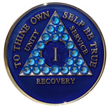 Crystallized Tri-plate Blue Sapphire