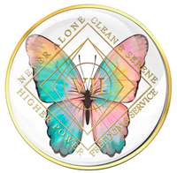 CLEAN Time Medallion with Butterfly