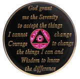 Crystallized Glitter Pink Tri-Plate 10th Step