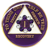 Crystallized Tri-plate Purple 10th Step