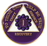 Crystallized Tri-plate Purple Unity