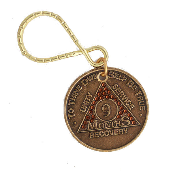 Bronze Crystallized Key-tag – Recovery Mint