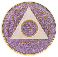 Glitter Tri-plate Purple