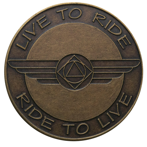 Biker Bronze Coin