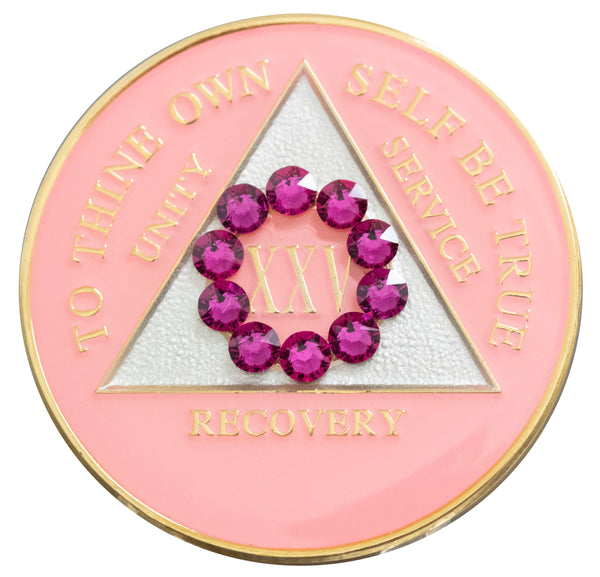 Crystallized Tri-plate Pink Unity