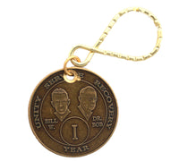 Bronze Bill & Bob Key-tag